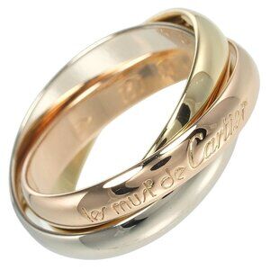 CARTIER Trinity Ring K18 Gold (YGxPGxWG) #6.2(US Size) 7.38g Women